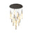 Artcraft Lumina 26Lt LED 39" Pendant, Forged Bronze/Alabaster
