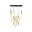 Artcraft Lumina 26Lt LED 39" Pendant, Forged Bronze/Alabaster