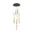 Artcraft Lumina 10Lt LED 20" Pendant, Forged Bronze/Alabaster