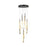Artcraft Lumina 10Lt LED 20" Pendant, Forged Bronze/Alabaster
