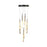 Artcraft Lumina 10Lt LED 20" Pendant, Forged Bronze/Alabaster