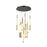 Artcraft Lumina 18Lt LED 28" Pendant, Forged Bronze/Alabaster