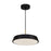 Artcraft Lexi 1 Light 12" Pendant, Black/Black - AC6900BK