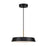 Artcraft Lexi 1 Light 12" Pendant, Black/Black