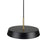 Artcraft Lexi 1 Light 12" Pendant, Black/Black