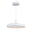 Artcraft Lexi 1 Light 12" Pendant, White/White