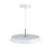 Artcraft Lexi 1 Light 12" Pendant, White/White