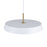 Artcraft Lexi 1 Light 12" Pendant, White/White