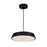 Artcraft Lexi 1 Light 16" Pendant, Black/Black - AC6901BK