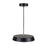 Artcraft Lexi 1 Light 16" Pendant, Black/Black