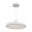 Artcraft Lexi 1 Light 16" Pendant, White/White - AC6901WH