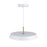 Artcraft Lexi 1 Light 16" Pendant, White/White