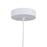 Artcraft Lexi 1 Light 16" Pendant, White/White