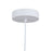 Artcraft Lexi 1 Light 16" Pendant, White/White