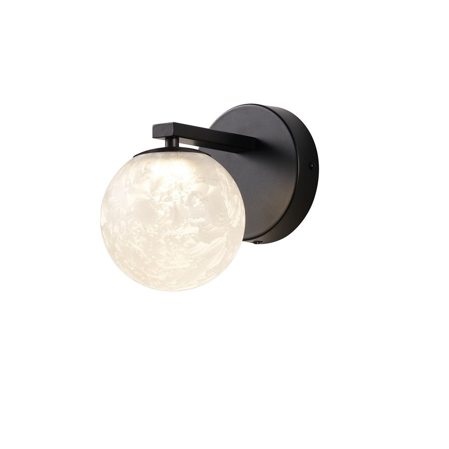 Artcraft Forma 1Lt LED Wall Sconce, Black/Ice