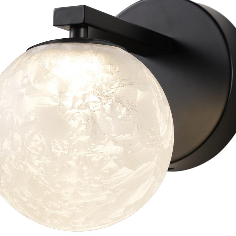 Artcraft Forma 1Lt LED Wall Sconce, Black/Ice