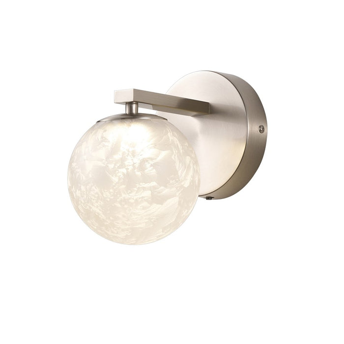 Artcraft Forma 1Lt LED Wall Sconce, Brushed Nickel/Ice