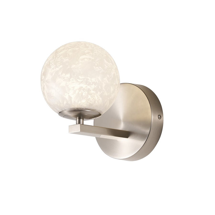 Artcraft Forma 1Lt LED Wall Sconce, Brushed Nickel/Ice