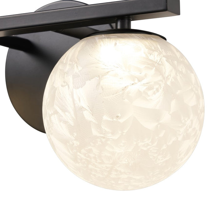 Artcraft Forma 2Lt LED Wall Sconce, Black/Ice