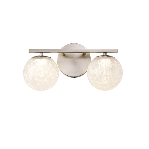 Artcraft Forma 2Lt LED Wall Sconce, Brushed Nickel/Ice