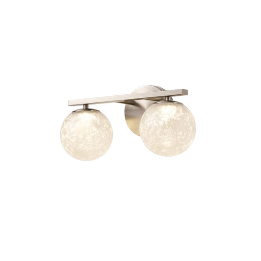 Artcraft Forma 2Lt LED Wall Sconce, Brushed Nickel/Ice