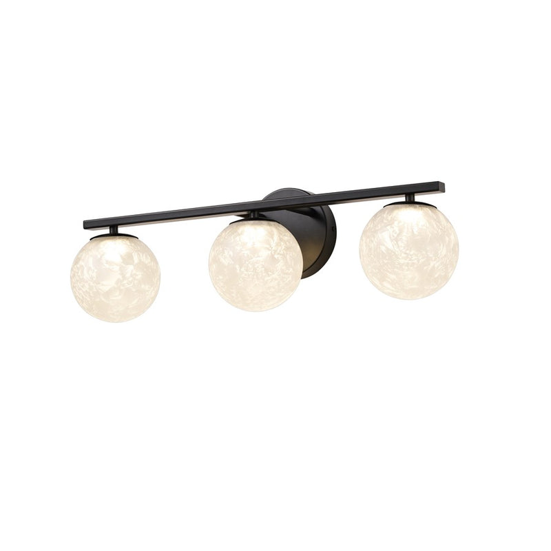 Artcraft Forma 3Lt LED Wall Sconce, Black/Ice