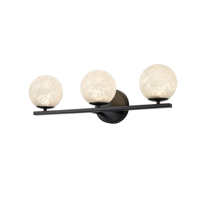 Artcraft Forma 3Lt LED Wall Sconce, Black/Ice