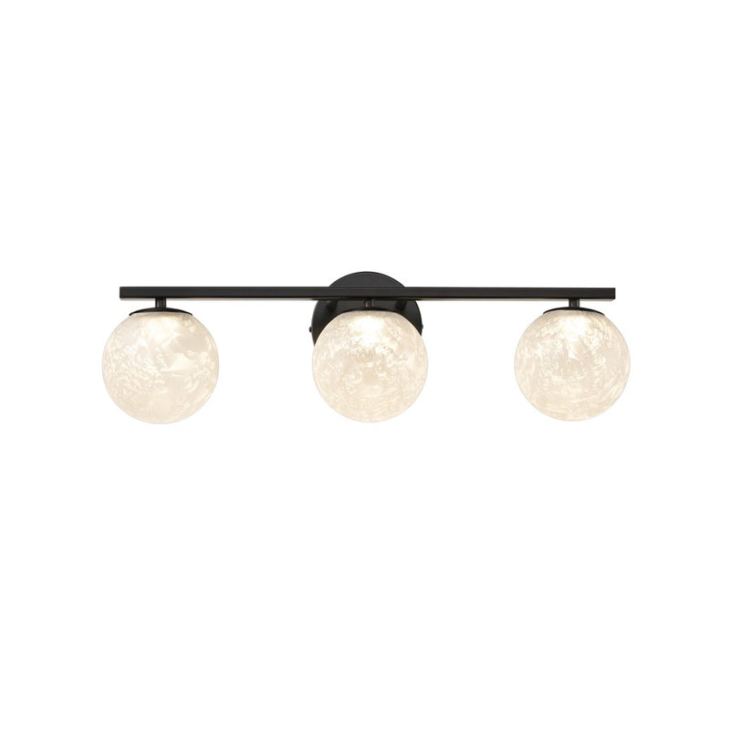 Artcraft Forma 3Lt LED Wall Sconce, Black/Ice