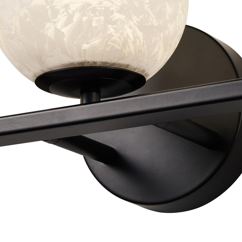 Artcraft Forma 3Lt LED Wall Sconce, Black/Ice