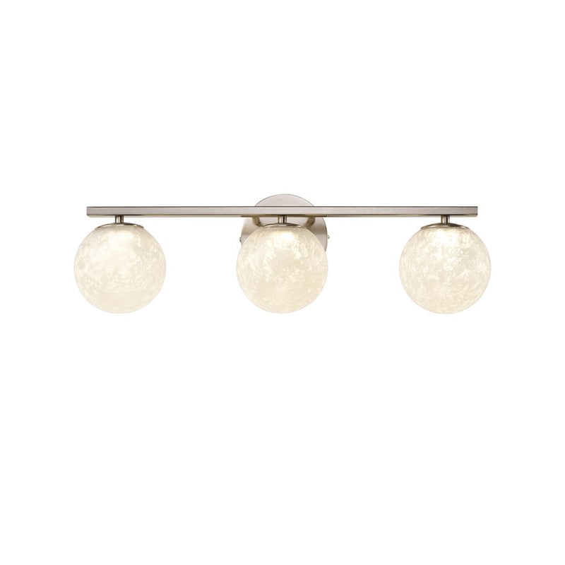 Artcraft Forma 3Lt LED Wall Sconce, Brushed Nickel/Ice