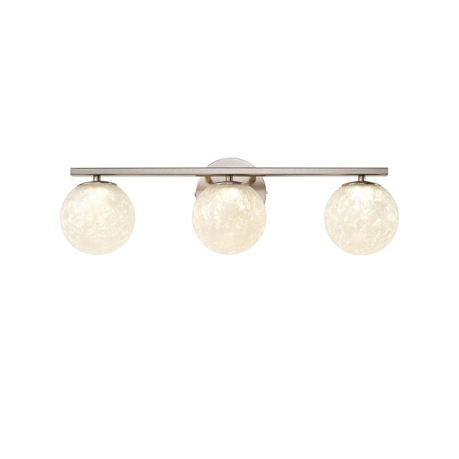 Artcraft Forma 3Lt LED Wall Sconce, Brushed Nickel/Ice