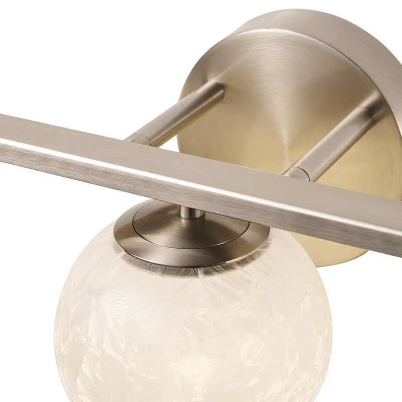 Artcraft Forma 3Lt LED Wall Sconce, Brushed Nickel/Ice