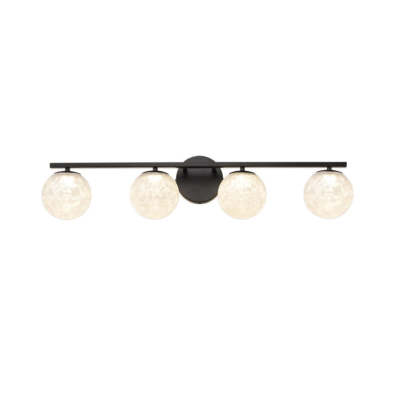 Artcraft Forma 4Lt LED Wall Sconce, Black/Ice