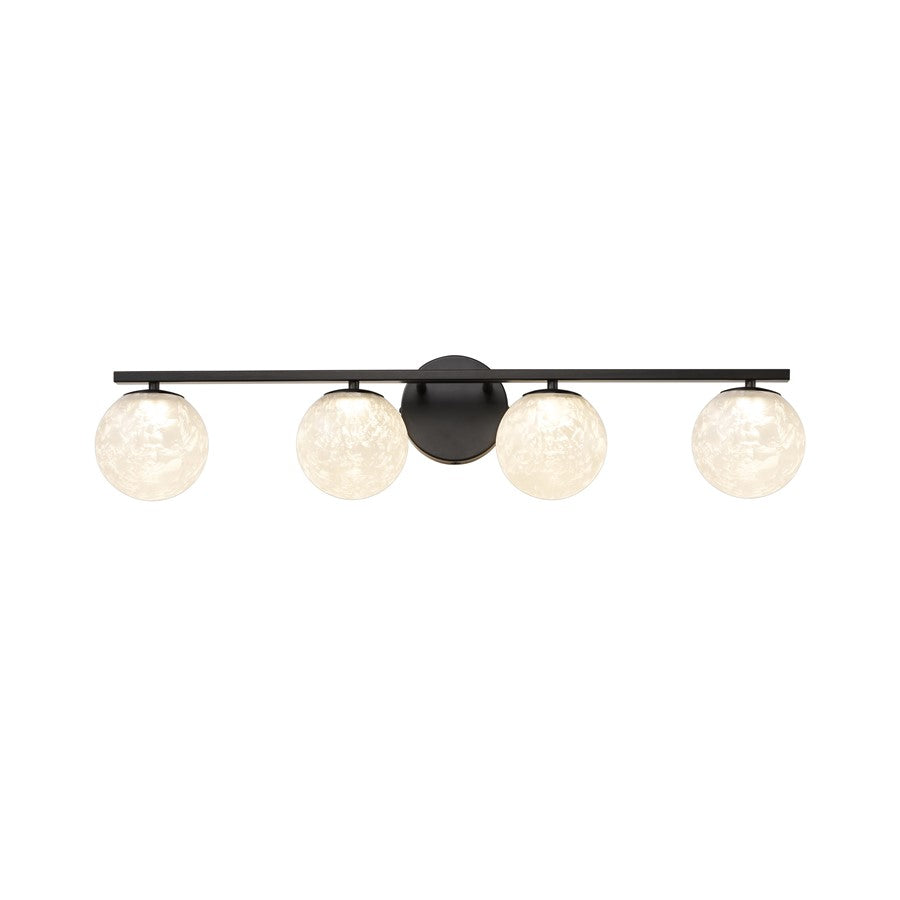 Artcraft Forma 4Lt LED Wall Sconce, Black/Ice