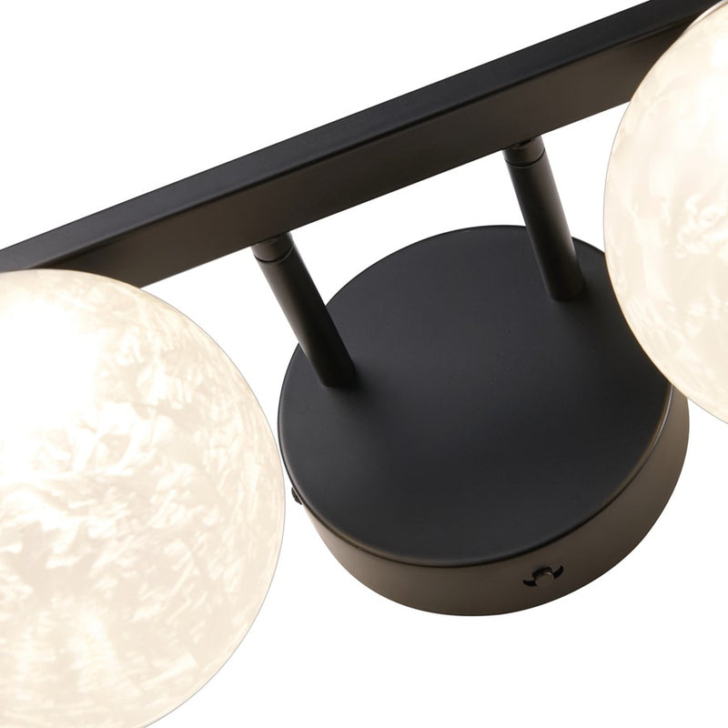 Artcraft Forma 4Lt LED Wall Sconce, Black/Ice