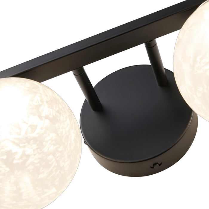 Artcraft Forma 4Lt LED Wall Sconce, Black/Ice