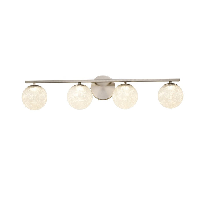 Artcraft Forma 4Lt LED Wall Sconce, Brushed Nickel/Ice