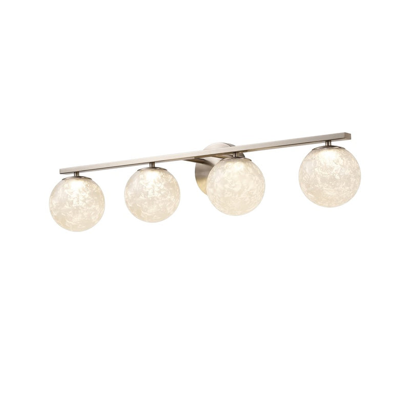 Artcraft Forma 4Lt LED Wall Sconce, Brushed Nickel/Ice