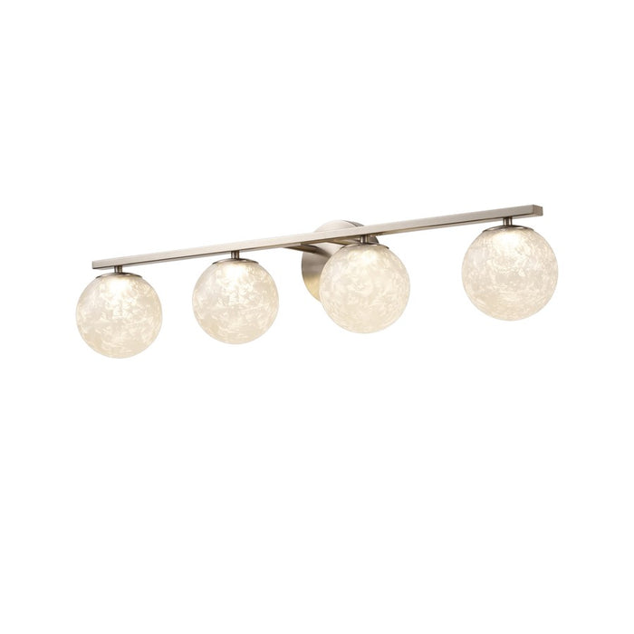 Artcraft Forma 4Lt LED Wall Sconce, Brushed Nickel/Ice