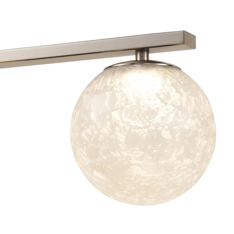 Artcraft Forma 4Lt LED Wall Sconce, Brushed Nickel/Ice