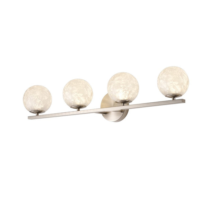 Artcraft Forma 4Lt LED Wall Sconce, Brushed Nickel/Ice