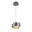 Artcraft Axis 1Lt LED Pendant, Graphite/Smoke/Graphite