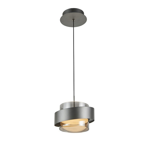 Artcraft Axis 1Lt LED Pendant, Graphite/Smoke/Graphite