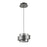 Artcraft Axis 1Lt LED Pendant, Graphite/Smoke/Graphite