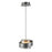 Artcraft Axis 1Lt LED Pendant, Graphite/Smoke/Graphite