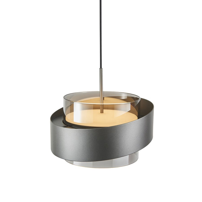 Artcraft Axis 1Lt LED Pendant, Graphite/Smoke/Graphite
