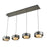 Artcraft Axis 4Lt LED Pendant, Graphite/Smoke/Graphite