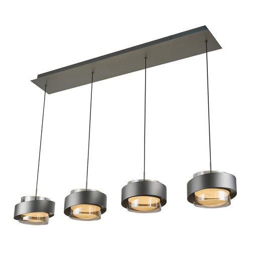 Artcraft Axis 4Lt LED Pendant, Graphite/Smoke/Graphite
