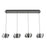 Artcraft Axis 4Lt LED Pendant, Graphite/Smoke/Graphite