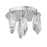 Artcraft Doccia 4 Light 8" Flush Mount, Chrome